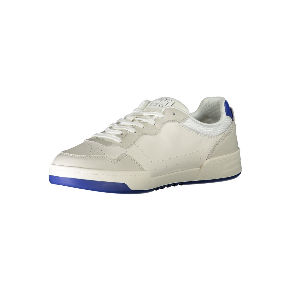 Tommy Hilfiger Men's White Polyurethane Sneakers