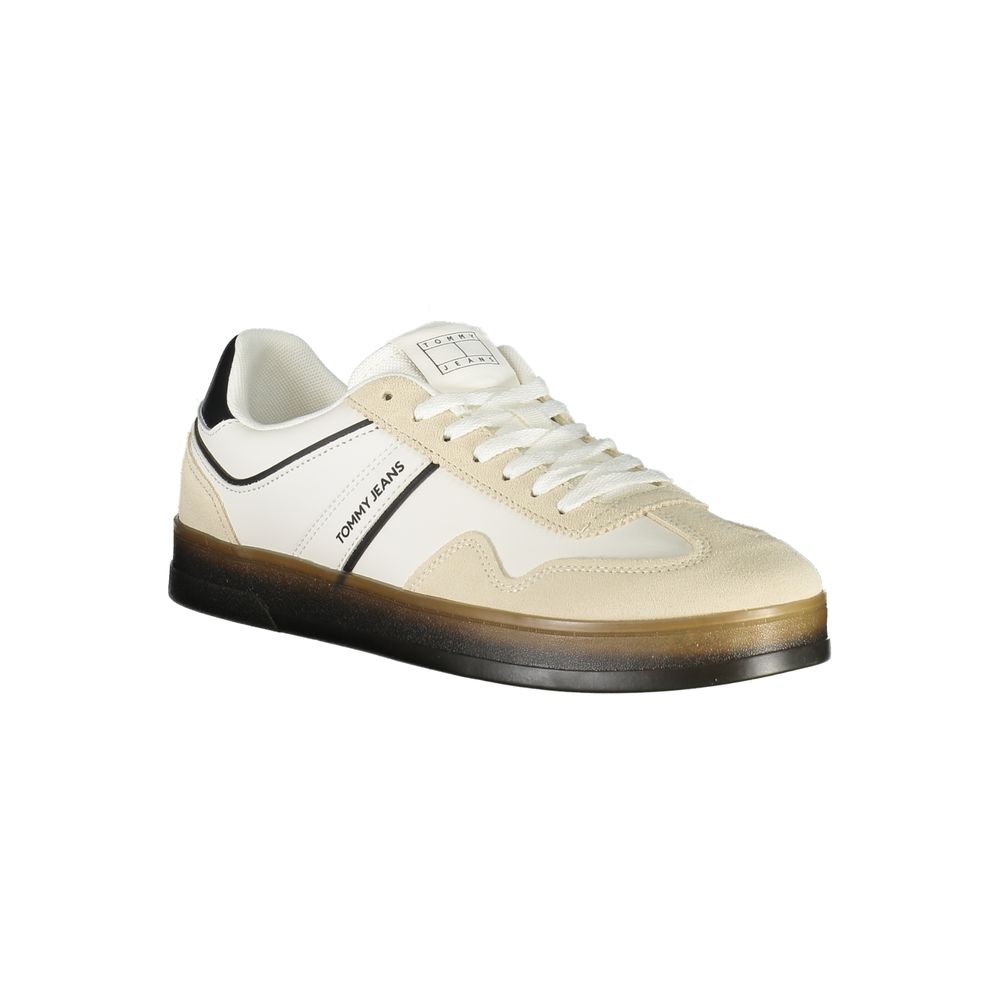 Tommy Hilfiger Men's White Polyurethane Sneakers