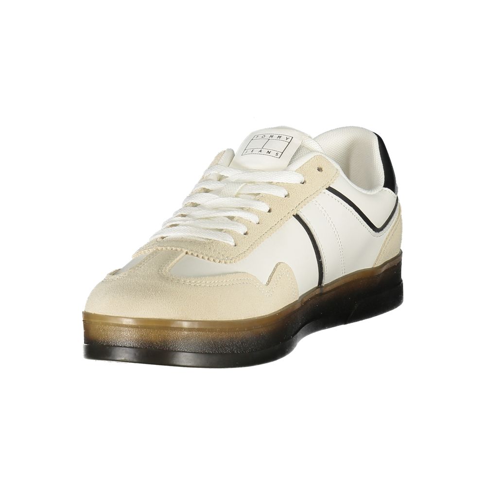 Tommy Hilfiger Men's White Polyurethane Sneakers