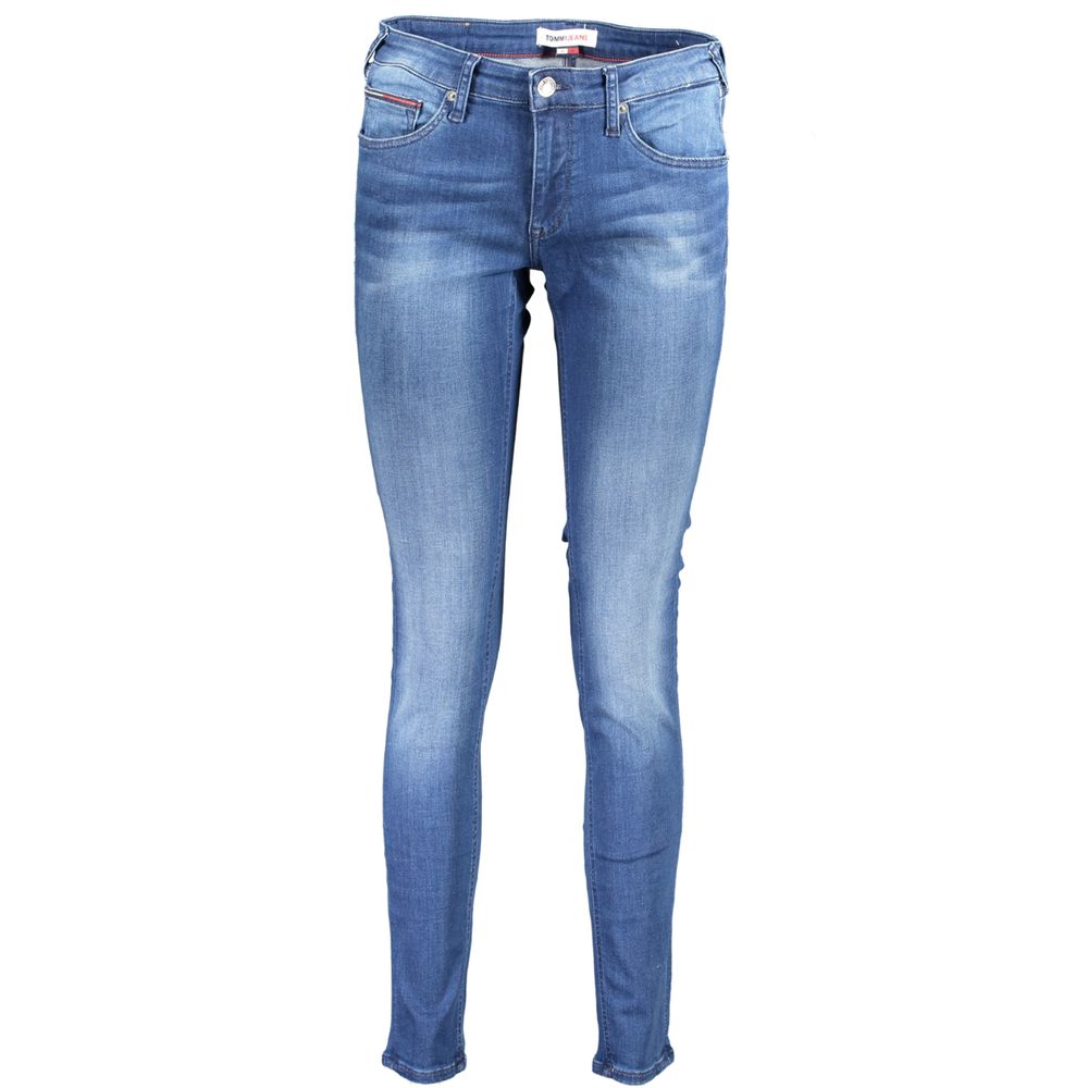 Tommy Hilfiger Women's Blue Cotton Skinny Jeans