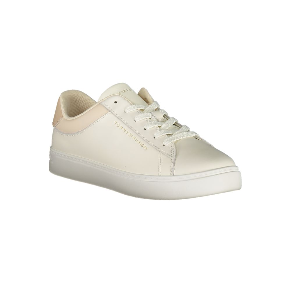 Tommy Hilfiger Women's Beige Polyurethane Sneakers