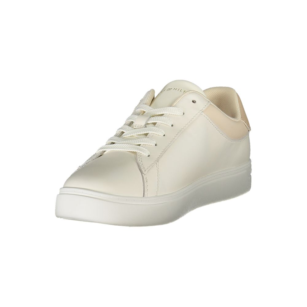 Tommy Hilfiger Women's Beige Polyurethane Sneakers