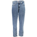 Tommy Hilfiger Women's Blue Cotton Mom Jeans