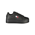 Tommy Hilfiger Women's Black Polyurethane Platform Sneakers