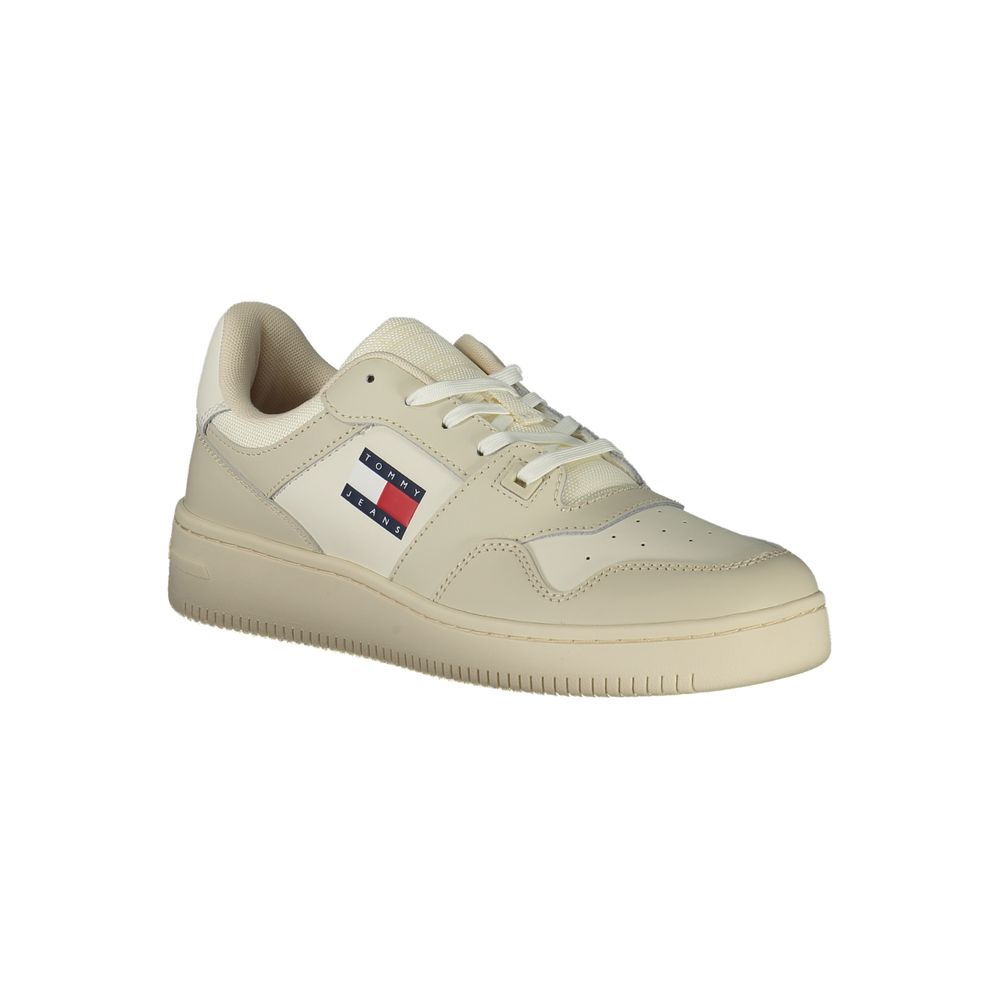 Tommy Hilfiger Men's Beige Polyester Sneakers