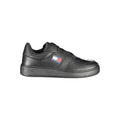 Tommy Hilfiger Men's Black Leather Sneakers