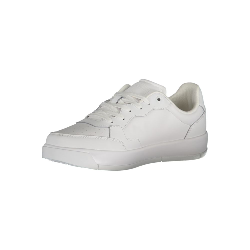 Tommy Hilfiger Men's White Polyurethane Sneakers