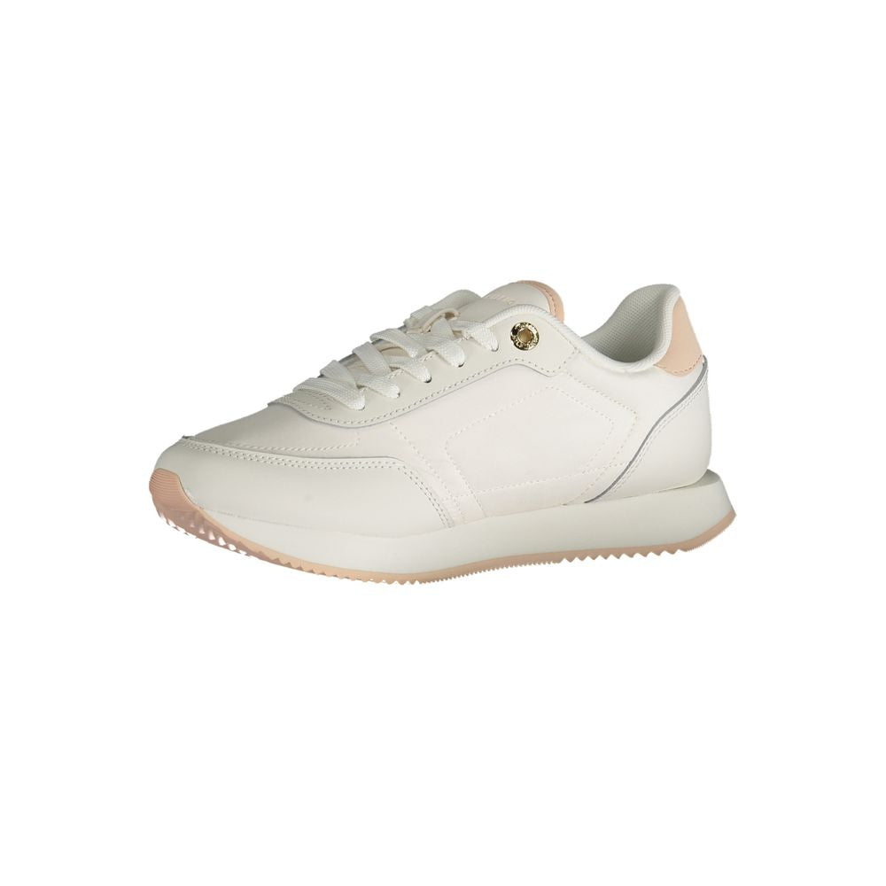 Tommy Hilfiger Women's White Leather Sneakers