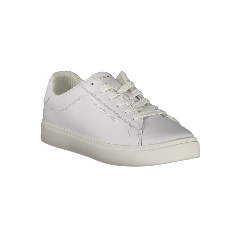 Tommy Hilfiger Women's White Polyurethane Sneakers