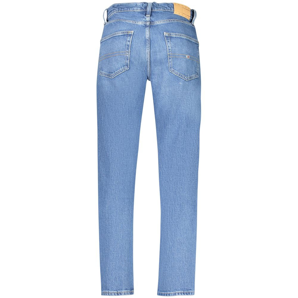 Tommy Hilfiger Men's Blue Cotton Tapered Jeans