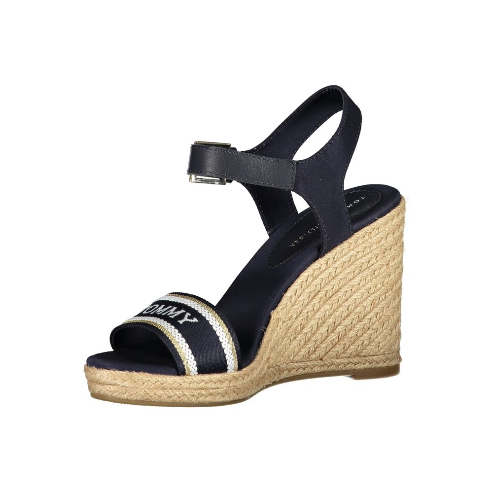 Tommy Hilfiger Women's Blue Leather Wedge Sandals - image 3