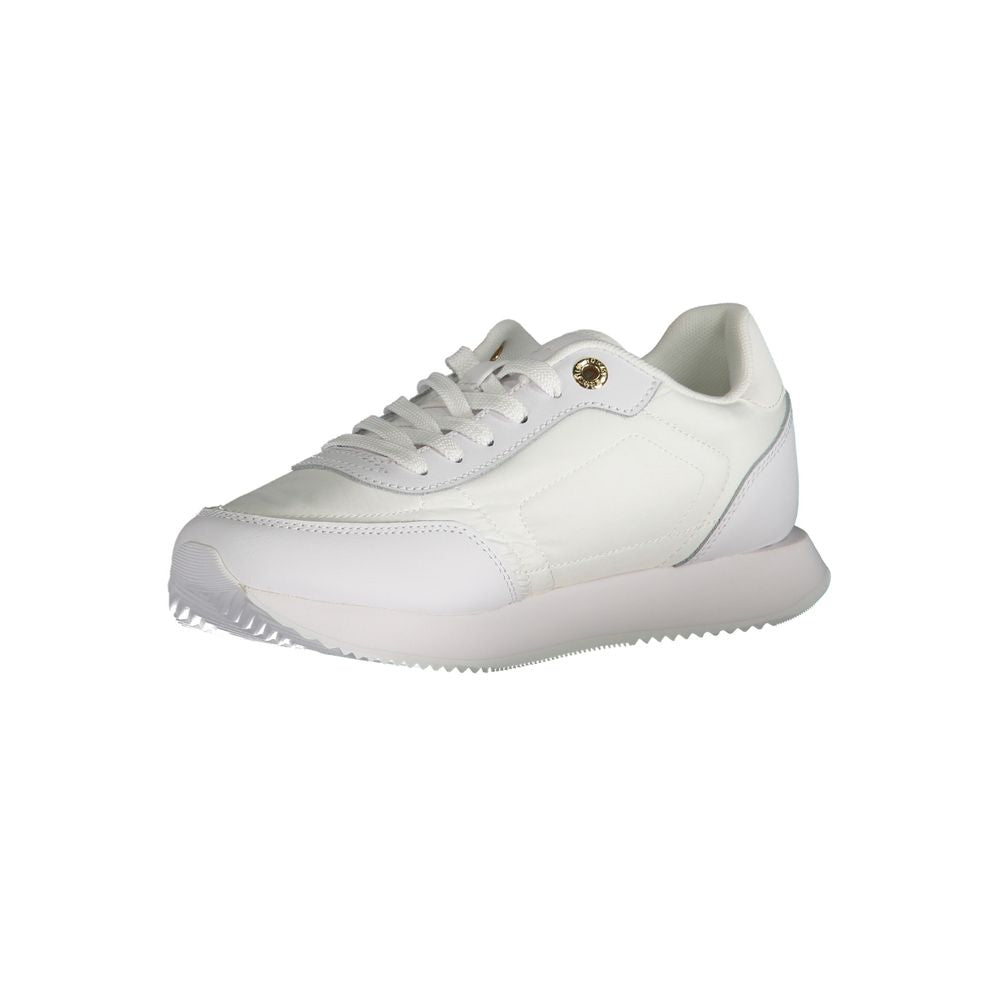Tommy Hilfiger Women's White Leather Sneakers