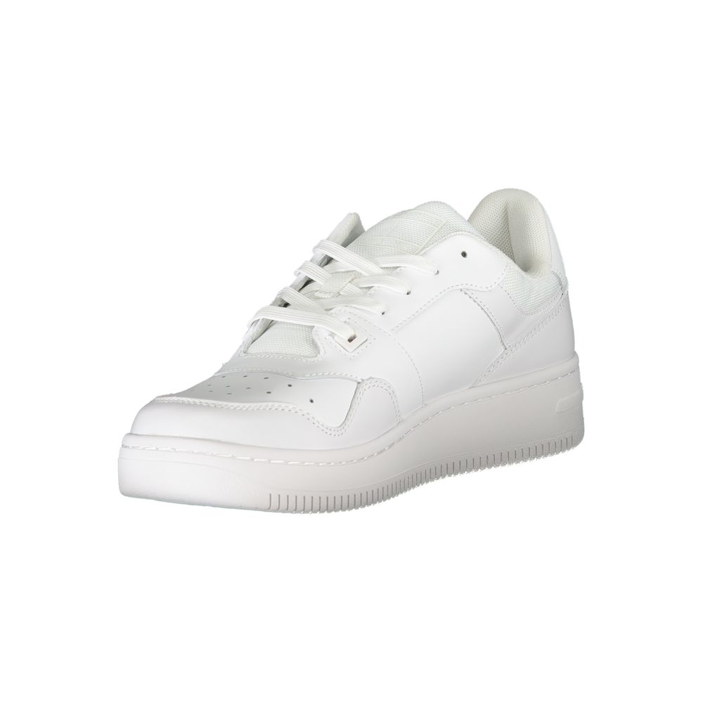 Tommy Hilfiger Men's White Leather Sneakers