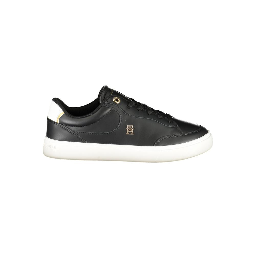 Tommy Hilfiger Women's Black Polyurethane Sneakers