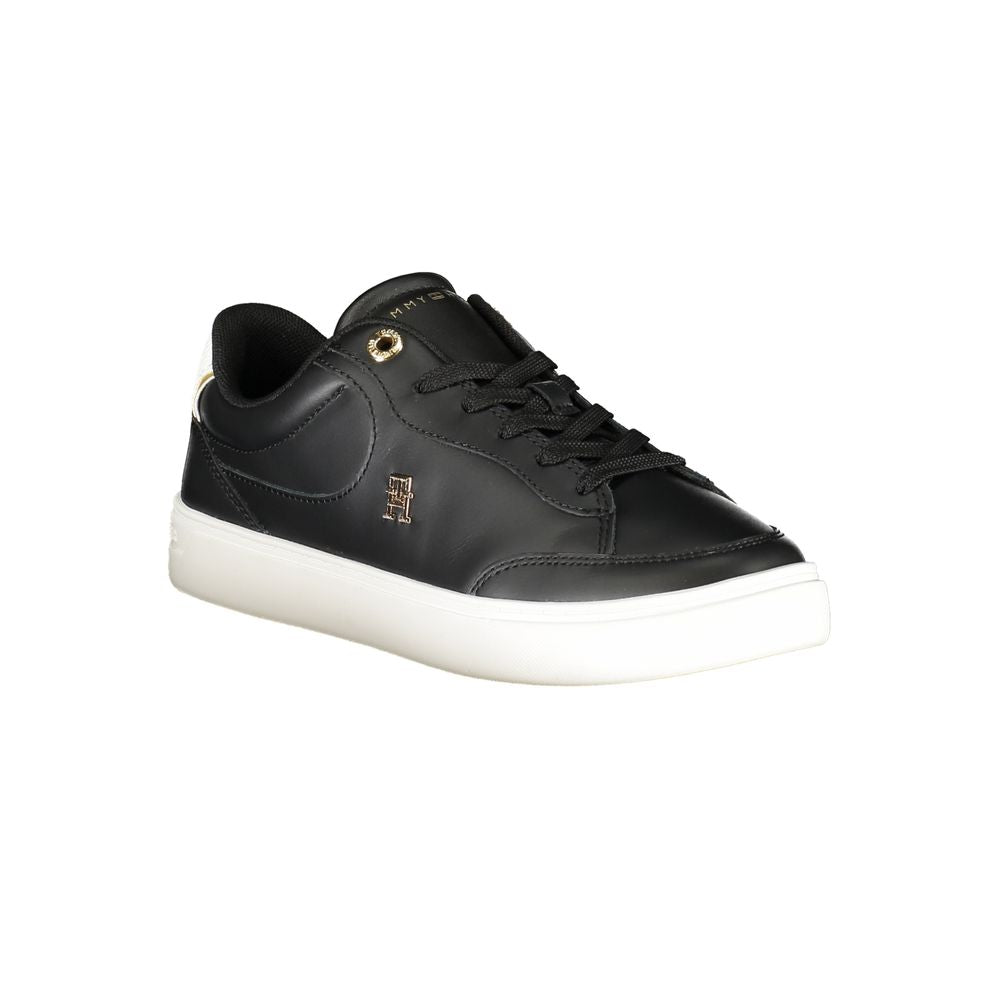 Tommy Hilfiger Women's Black Polyurethane Sneakers