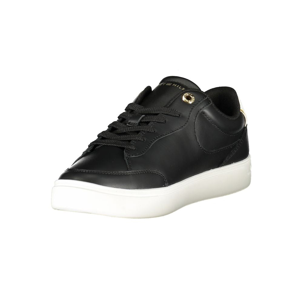Tommy Hilfiger Women's Black Polyurethane Sneakers