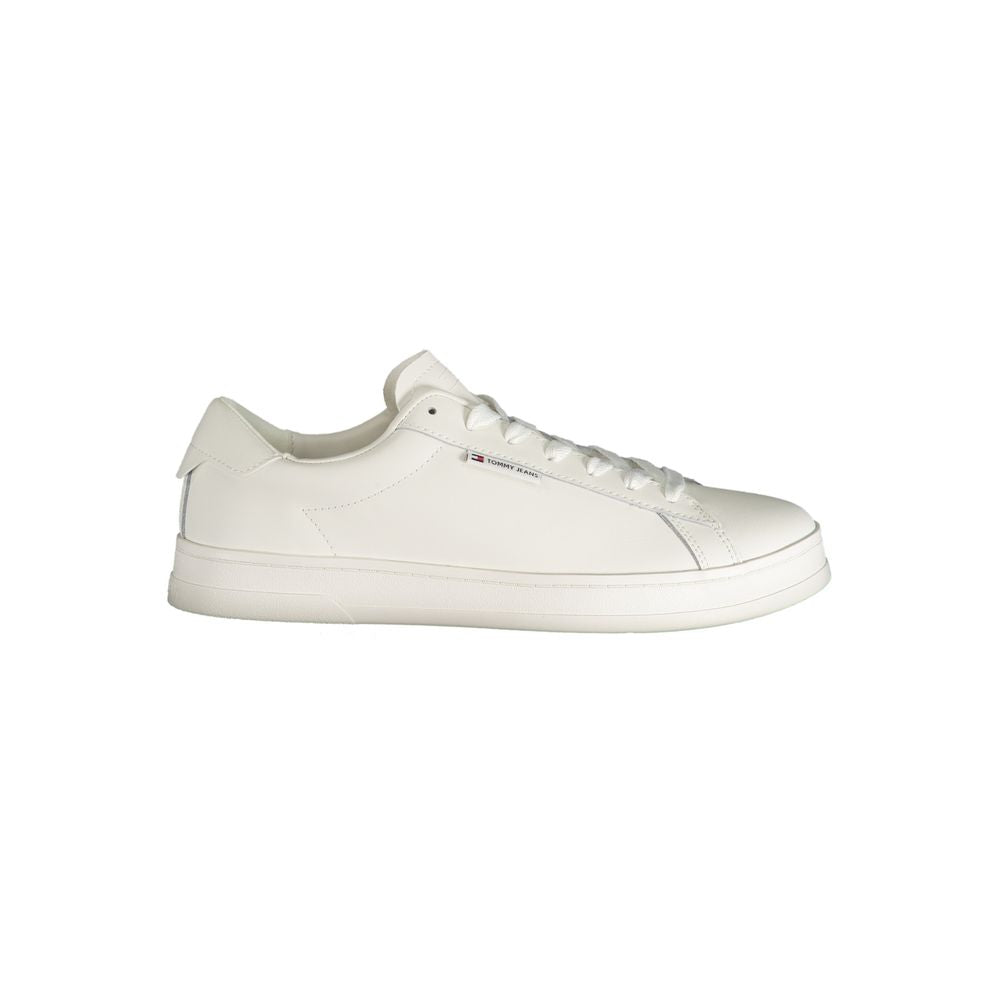 Tommy Hilfiger Men's White Polyurethane Sneakers