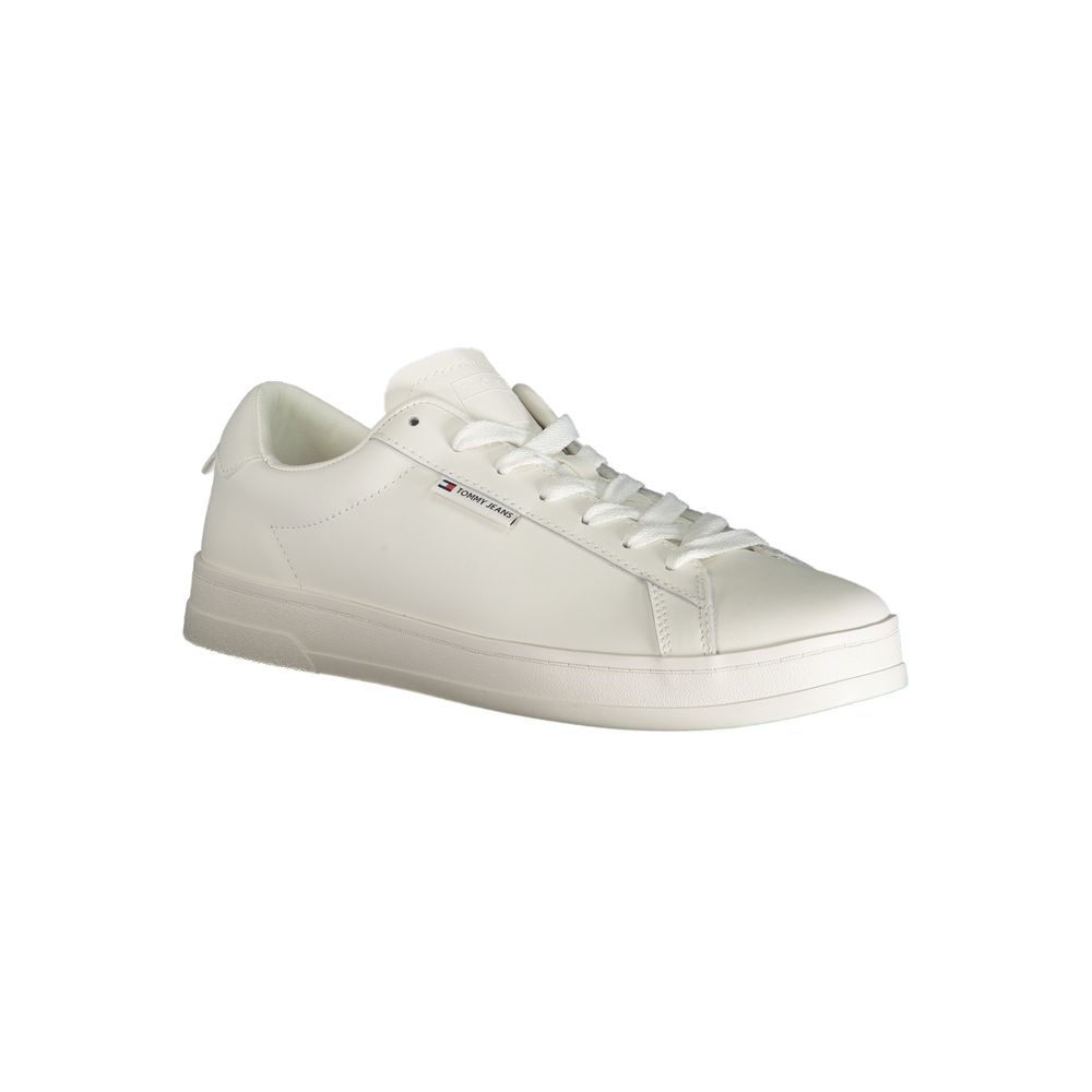 Tommy Hilfiger Men's White Polyurethane Sneakers