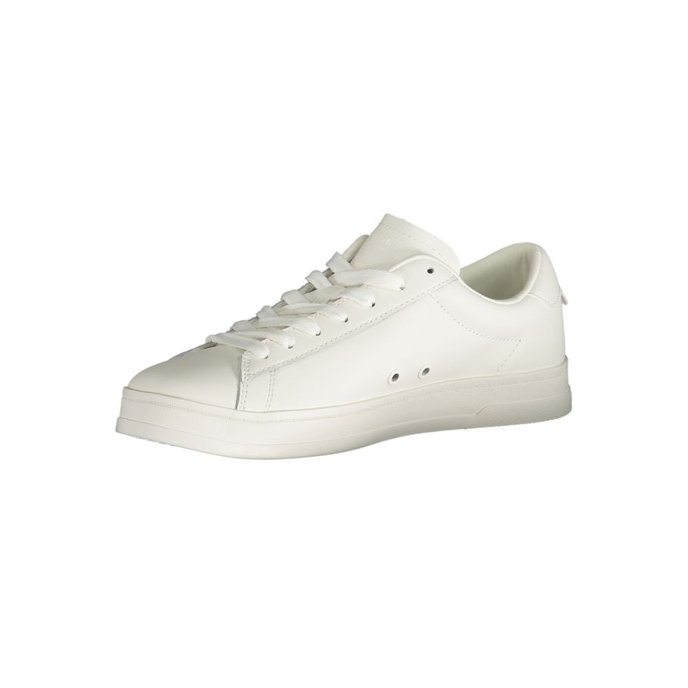 Tommy Hilfiger Men's White Polyurethane Sneakers