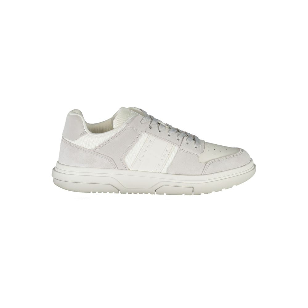 Tommy Hilfiger Men's White Polyurethane Sneakers
