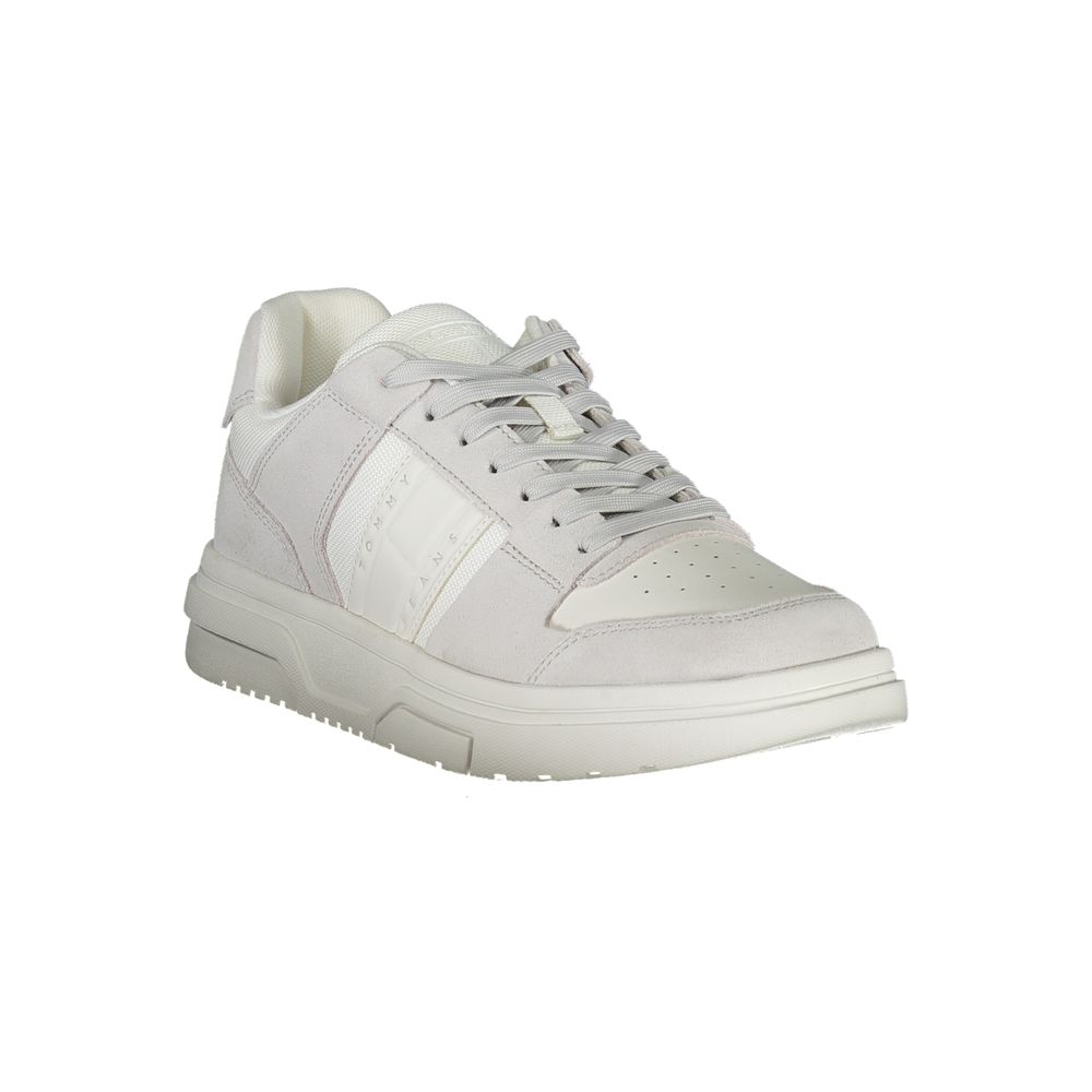 Tommy Hilfiger Men's White Polyurethane Sneakers