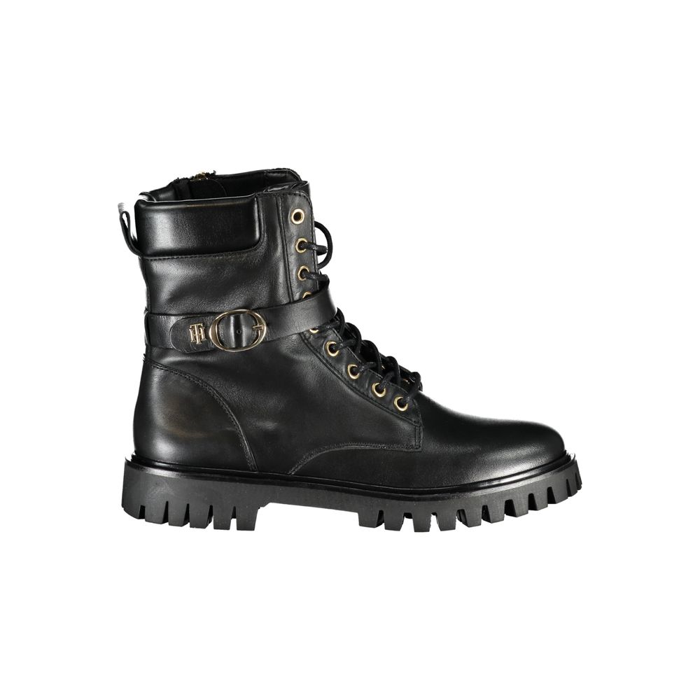Tommy Hilfiger Women's Black Polyurethane Ankle Boots