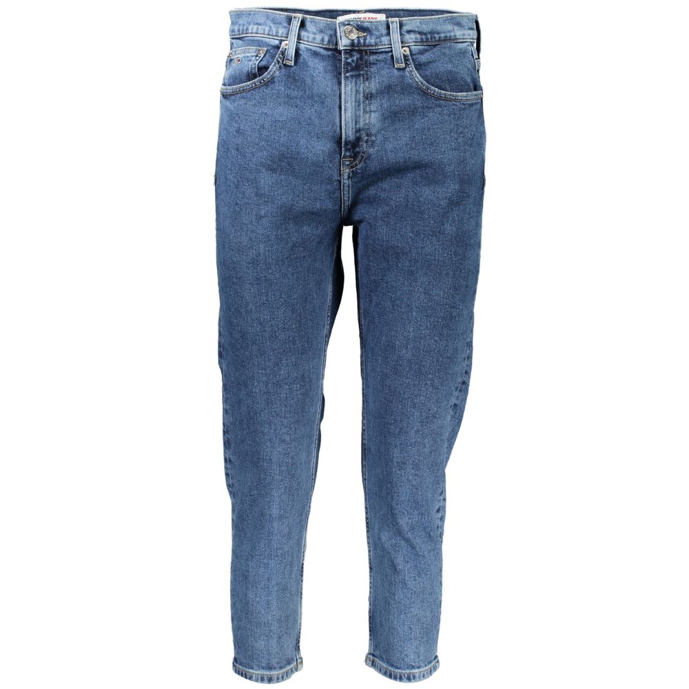Tommy Hilfiger Women's Blue Cotton Slim-Fit Jeans