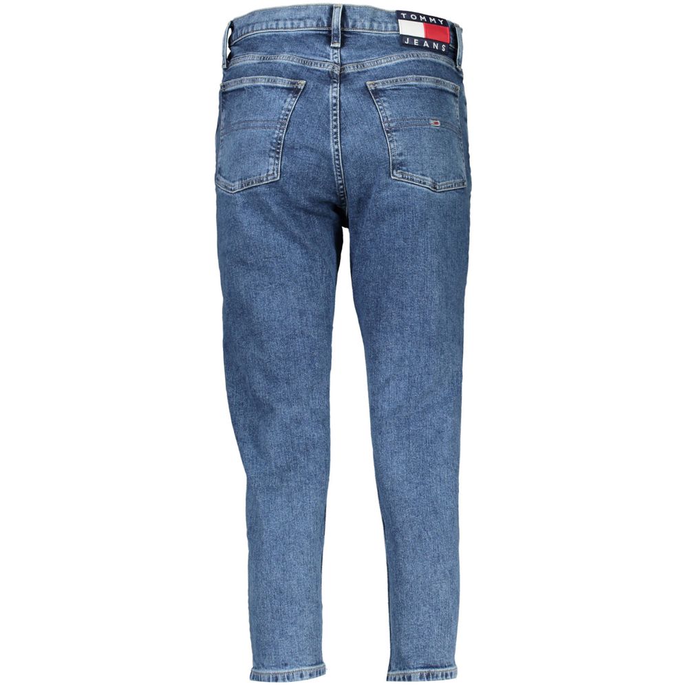 Tommy Hilfiger Women's Blue Cotton Slim-Fit Jeans