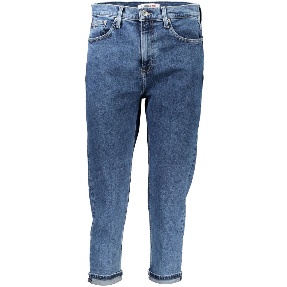 Tommy Hilfiger Women's Blue Cotton Slim-Fit Jeans