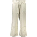 Tommy Hilfiger Women's Beige Cotton Relaxed-Fit Jeans