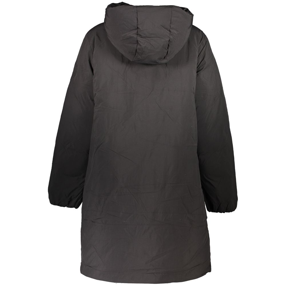 Tommy Hilfiger Women's Black Polyester Full-Length Jacket