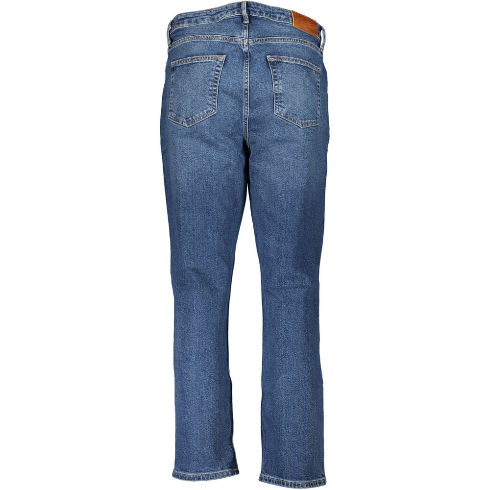 Tommy Hilfiger Women's Blue Cotton Slim-Fit Jeans