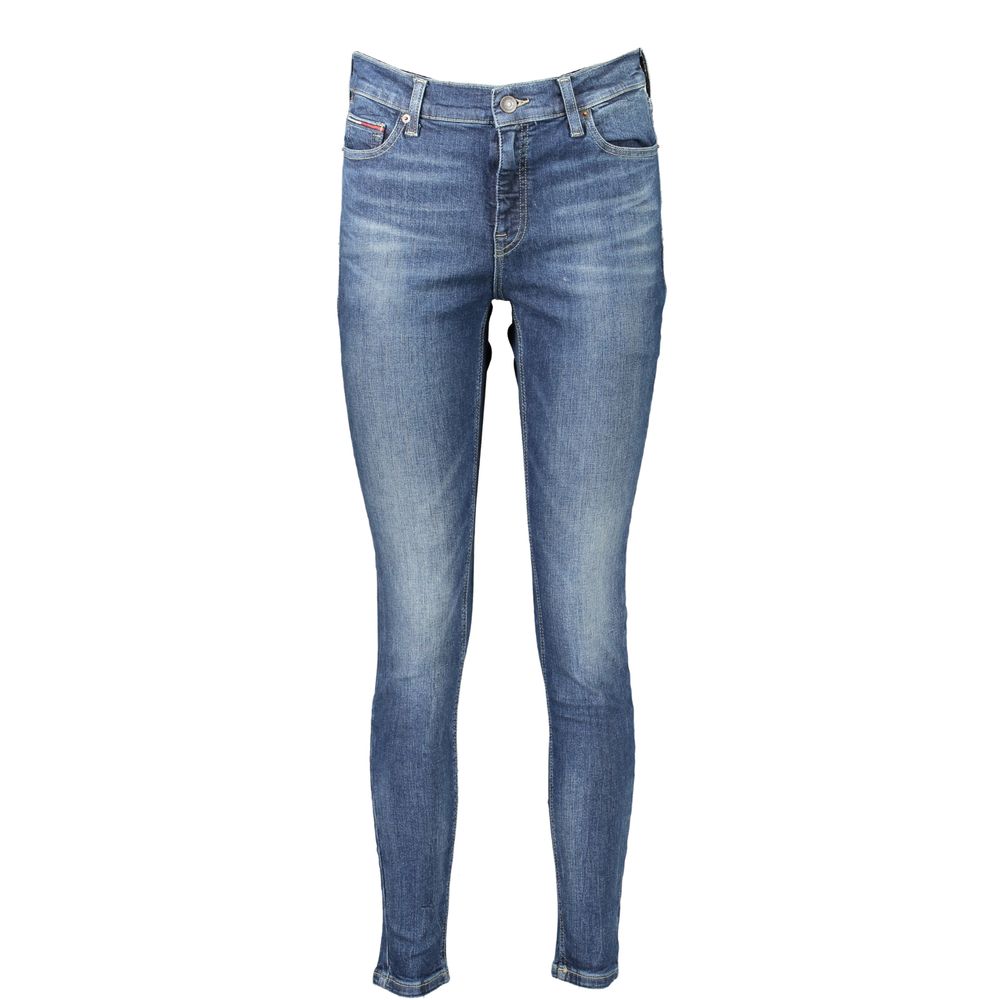 Tommy Hilfiger Women's Blue Cotton Skinny Jeans