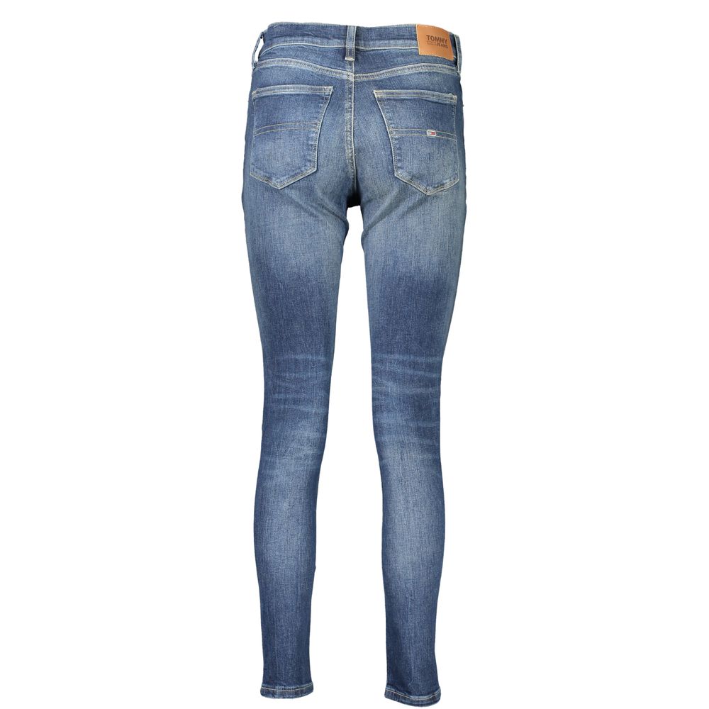Tommy Hilfiger Women's Blue Cotton Skinny Jeans