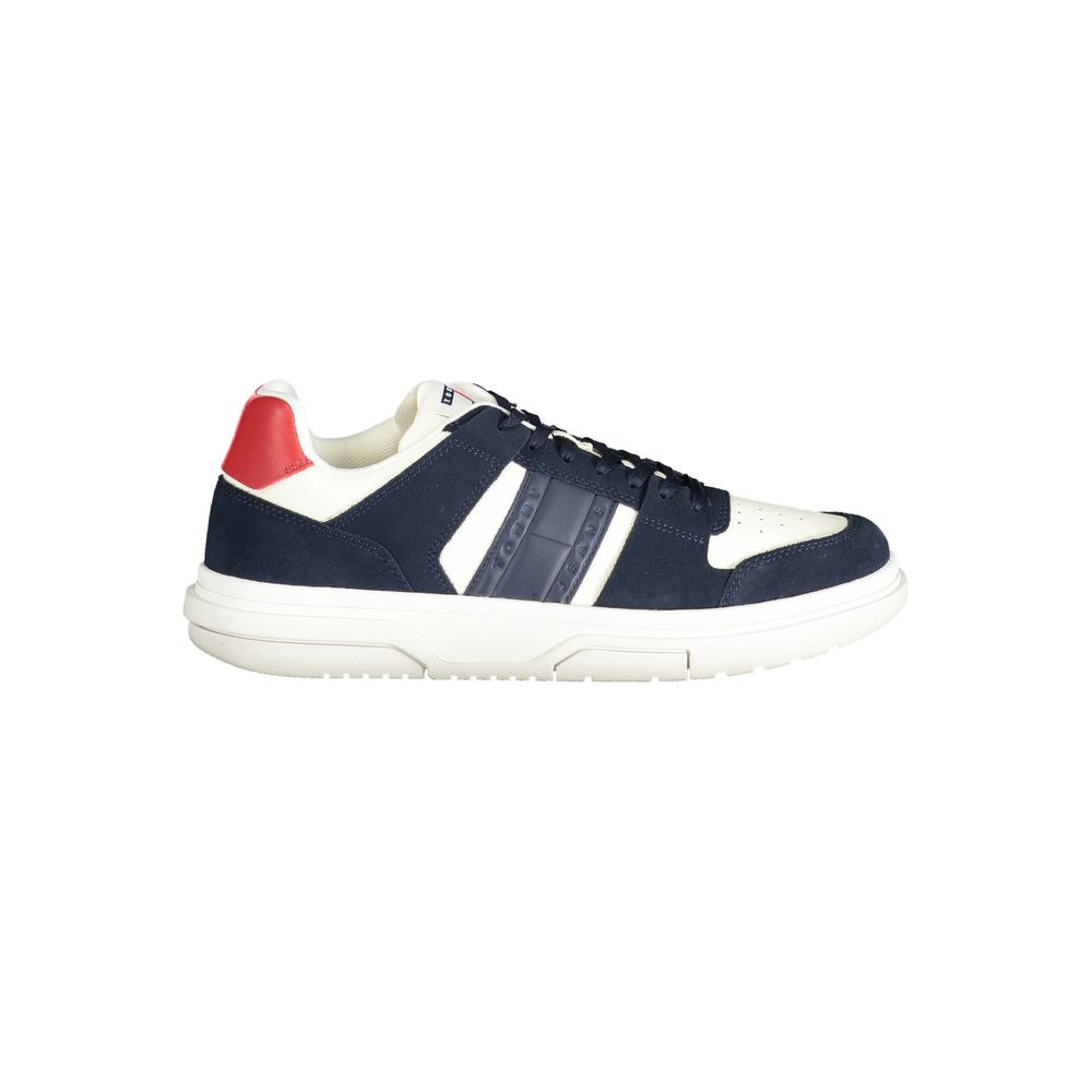 Tommy Hilfiger Men's Blue Leather Sneakers