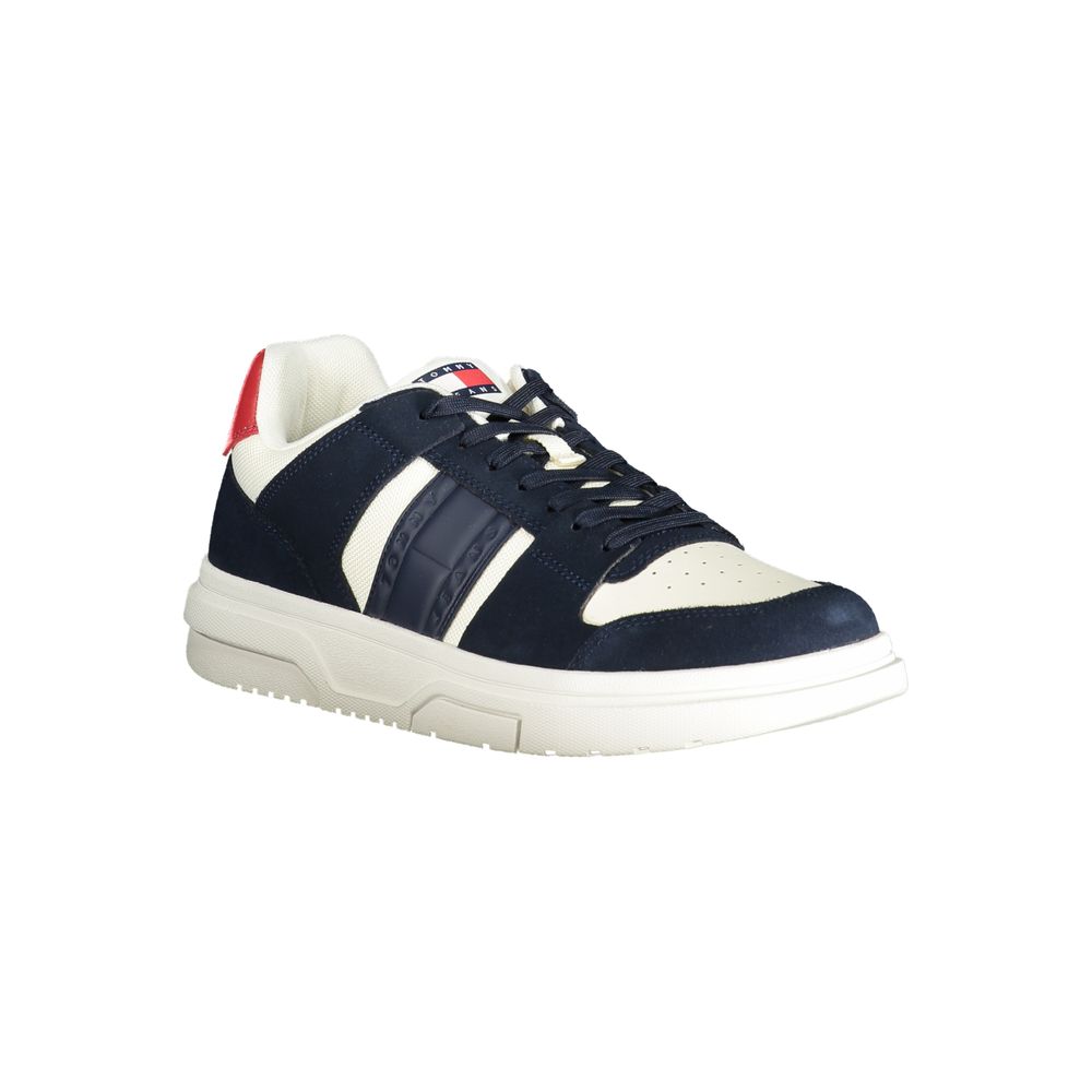 Tommy Hilfiger Men's Blue Leather Sneakers