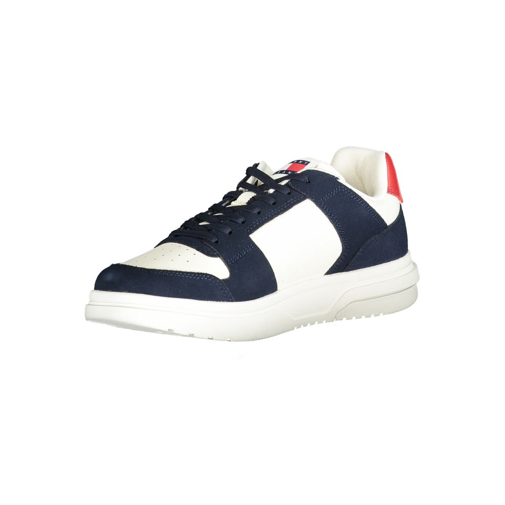 Tommy Hilfiger Men's Blue Leather Sneakers