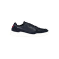 Tommy Hilfiger Men's Blue Leather Sneakers