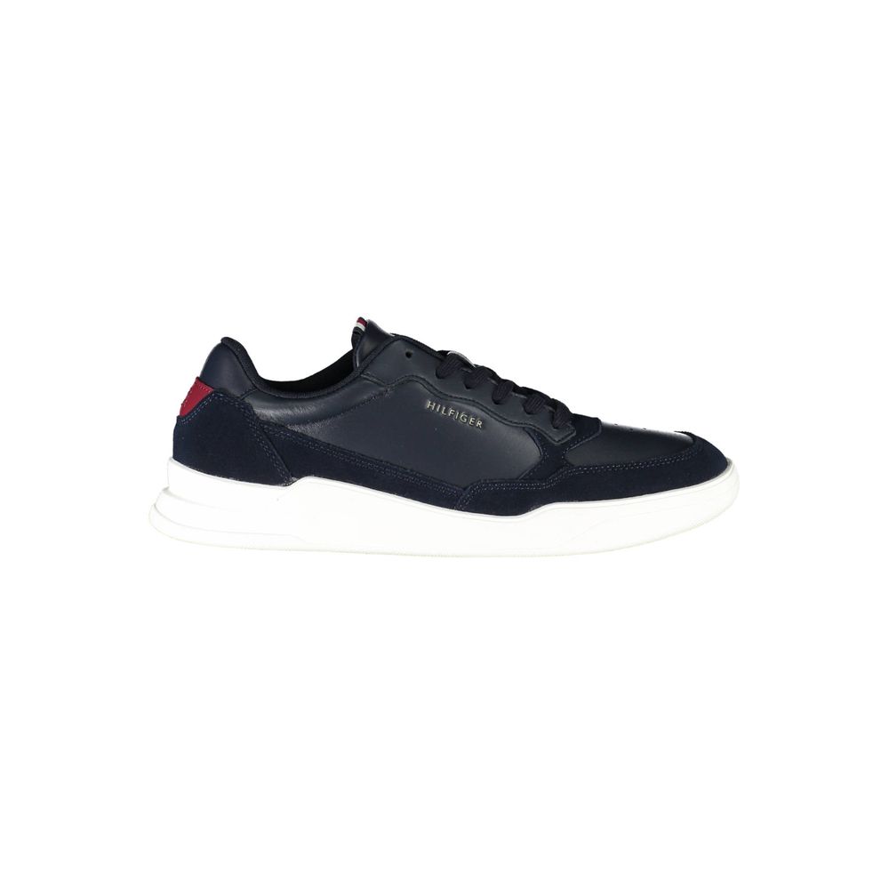 Tommy Hilfiger Men's Blue Leather Sneakers