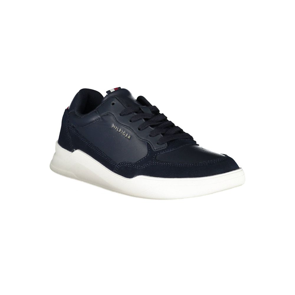 Tommy Hilfiger Men's Blue Leather Sneakers
