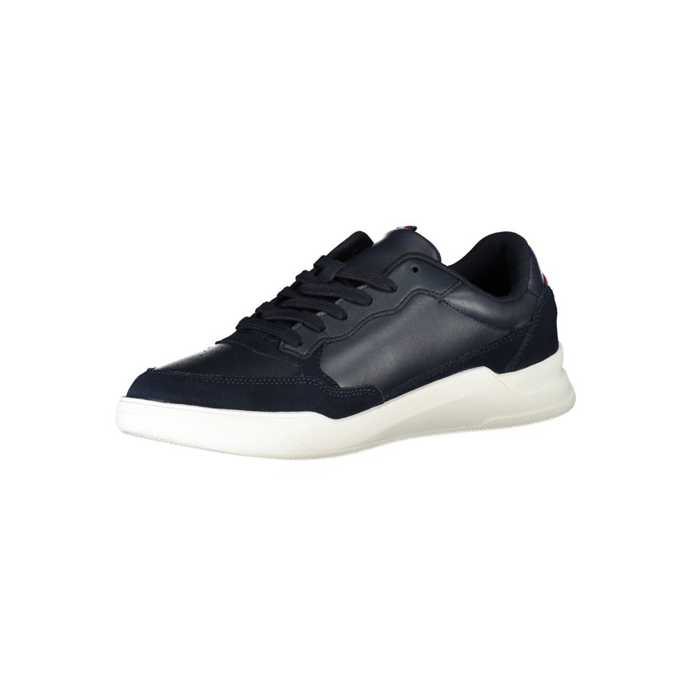 Tommy Hilfiger Men's Blue Leather Sneakers
