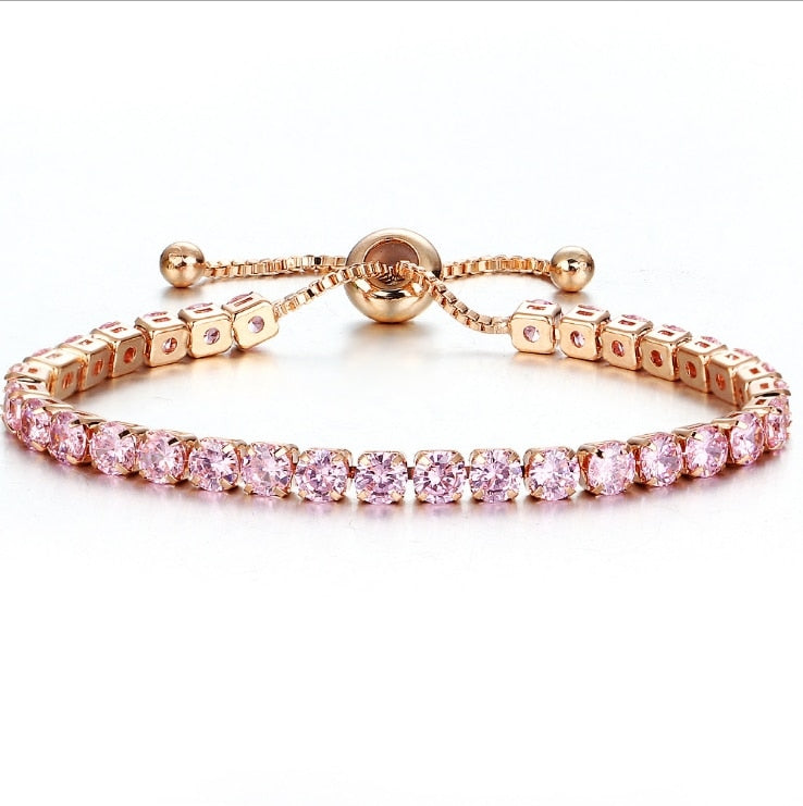 Luxury 4mm Cubic Zirconia Tennis Bracelet