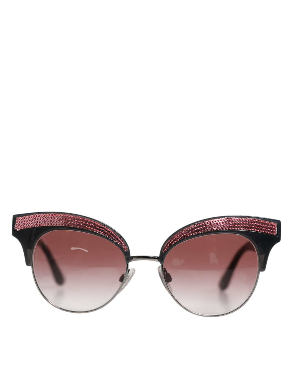 Dolce & Gabbana DG6109 Women's Black Sequined Cat-Eye Sunglasses