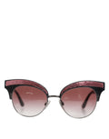 Dolce & Gabbana DG6109 Women's Black Sequined Cat-Eye Sunglasses