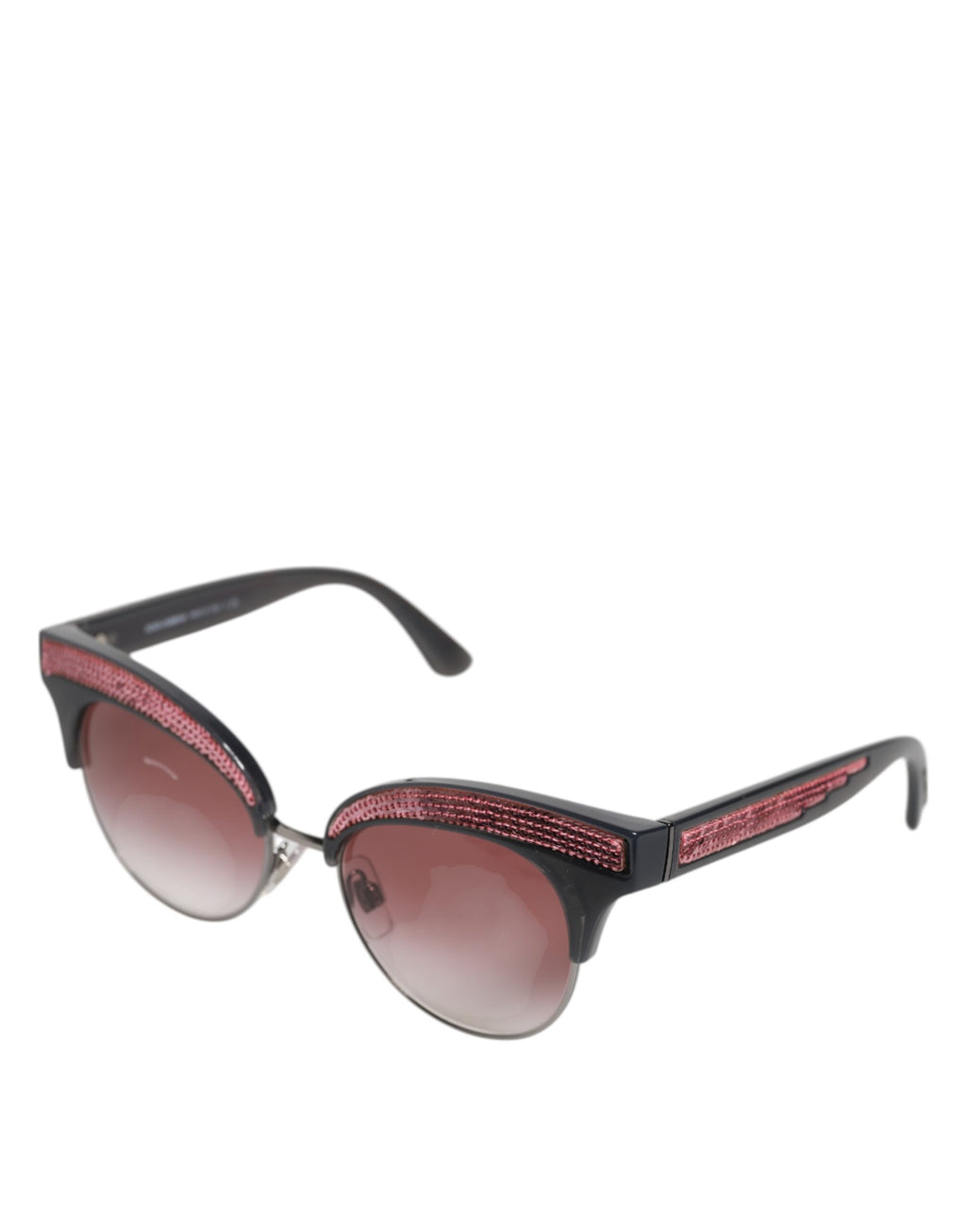 Dolce & Gabbana DG6109 Women's Black Sequined Cat-Eye Sunglasses