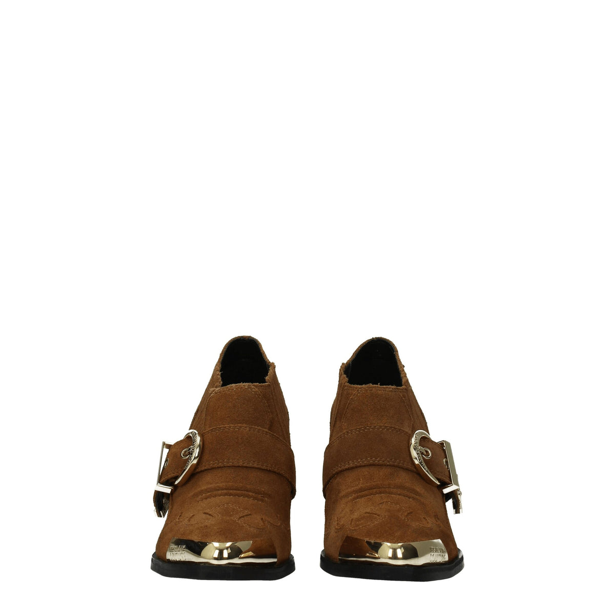 Versace Jeans Women's Brown Leather Ankle Boots