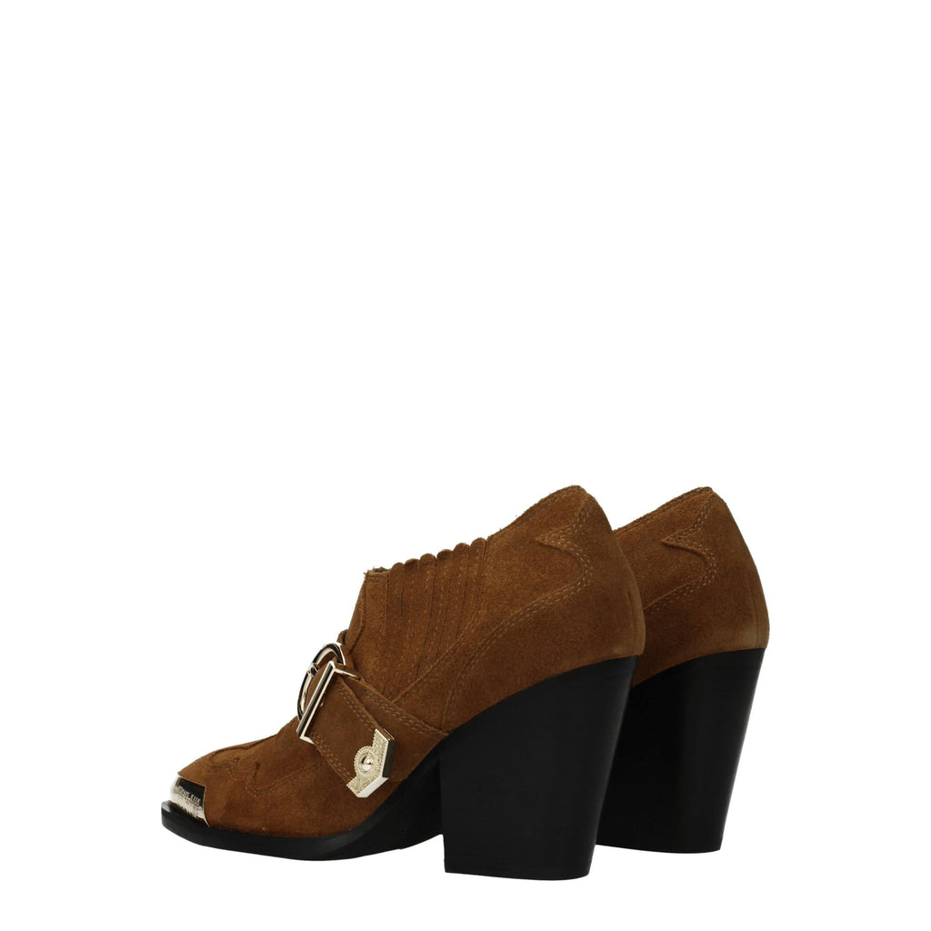 Versace Jeans Women's Brown Leather Ankle Boots