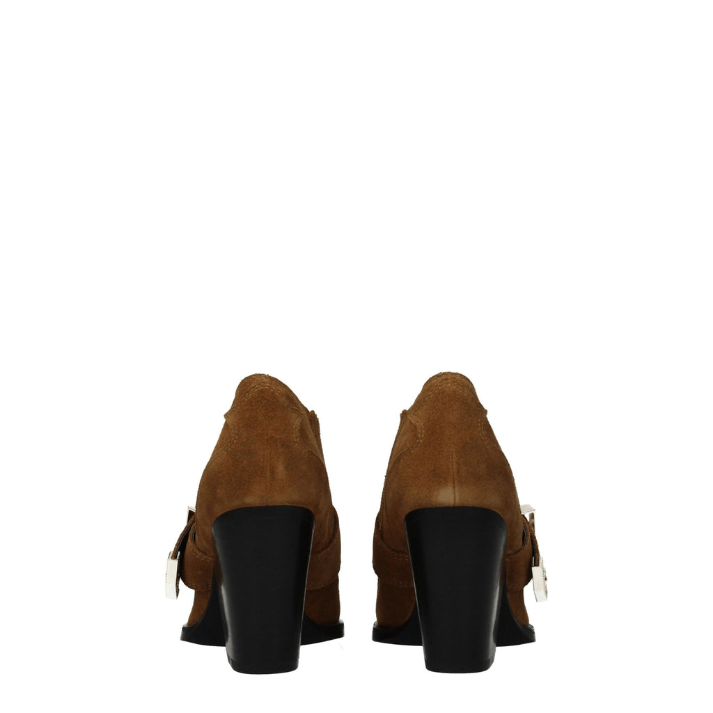 Versace Jeans Women's Brown Leather Ankle Boots