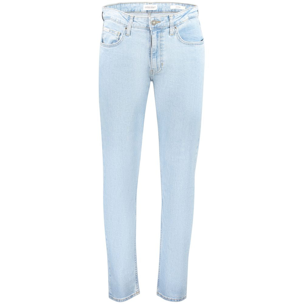 Guess Jeans Men's Blue Cotton Skinny Jeans
