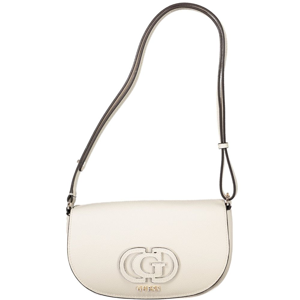 Guess Jeans Women's White Polyurethane Handbag